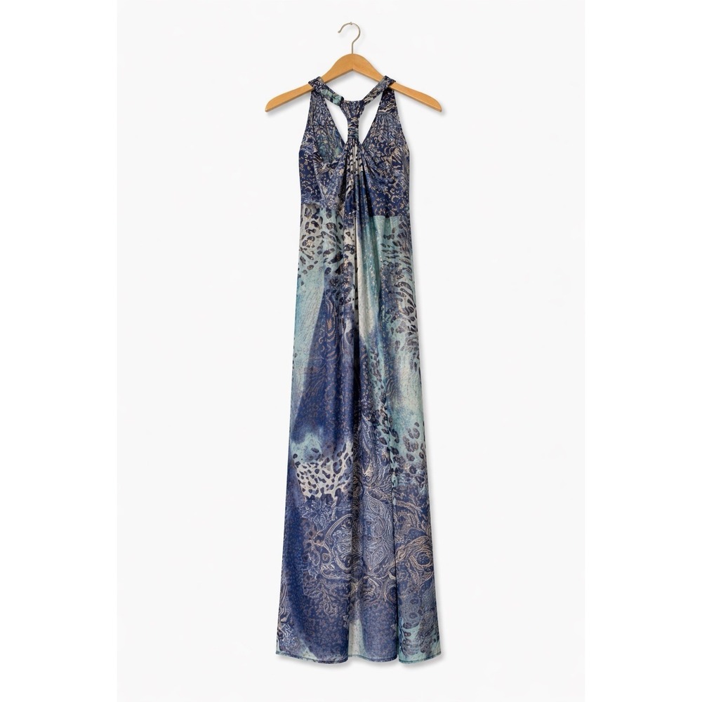 Shoreline Blue & Teal Printed Maxi Dress